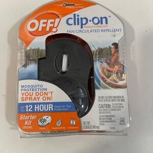 OFF! Clip-On Mosquito Repellent Starter Kit New